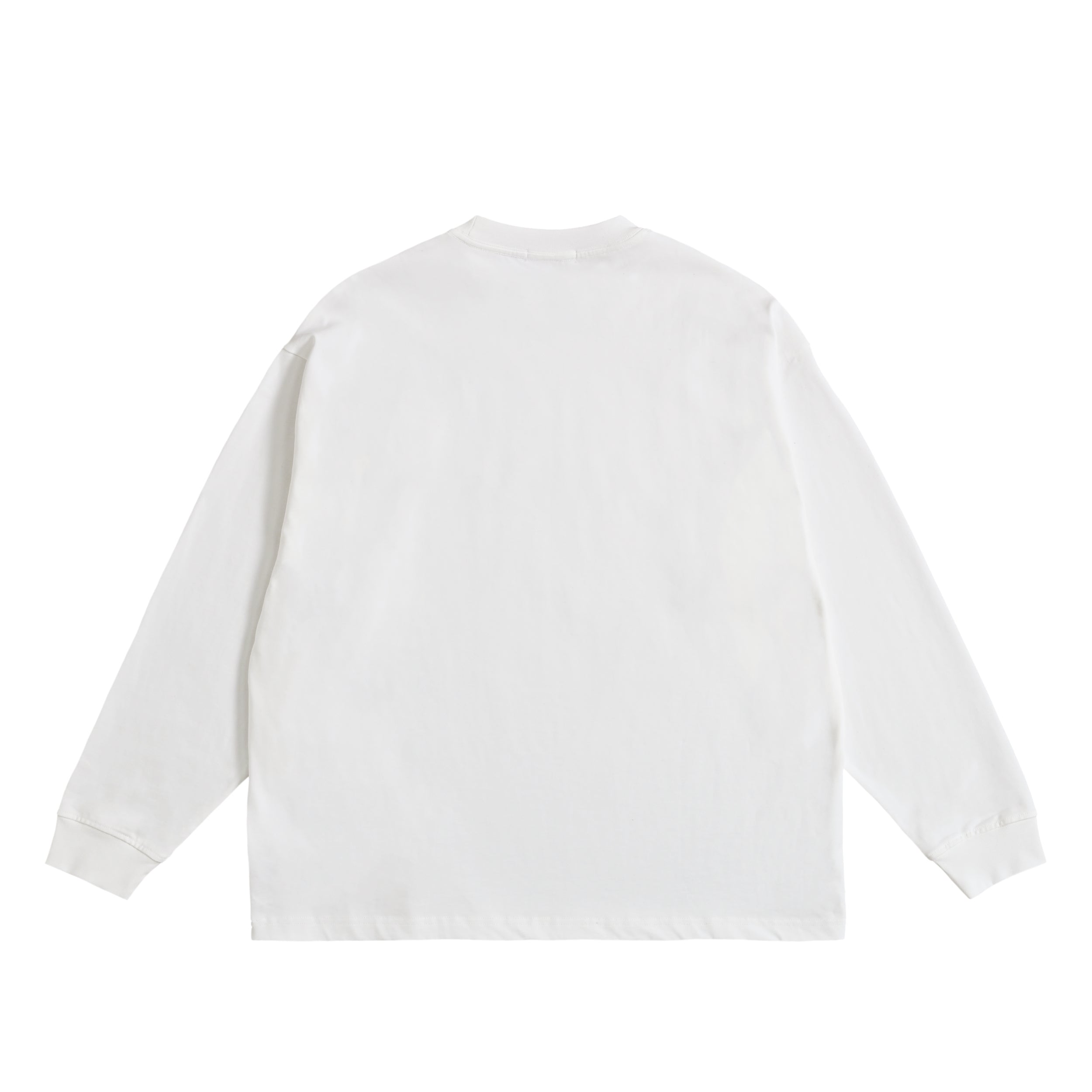 オーバーサイズ コットンロングスリーブTシャツ white image