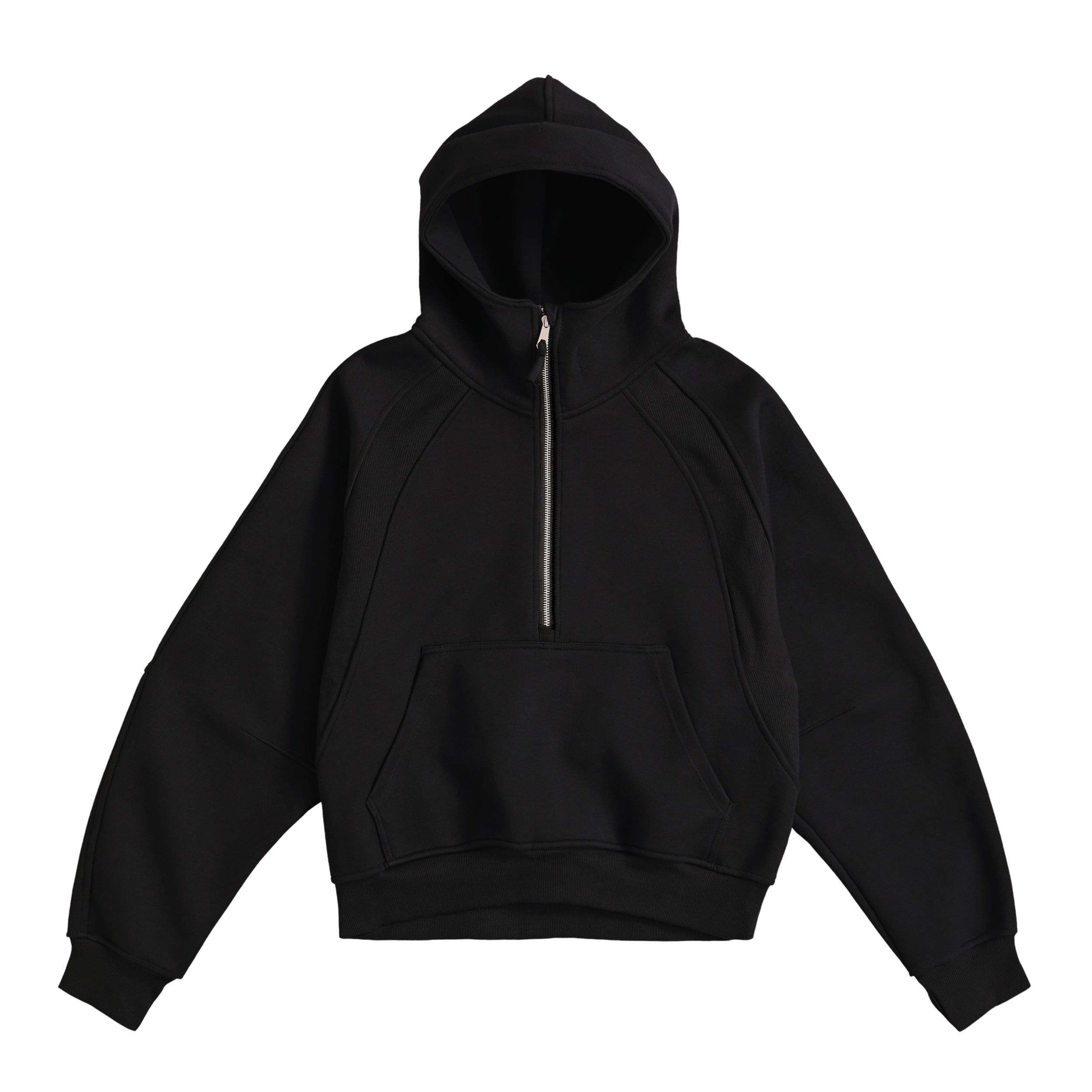 HALF ZIP LOGO HOODIE